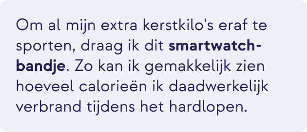 Tekst roy over smartwatchbandje